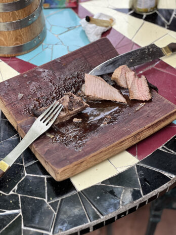 Plato tabla para asado