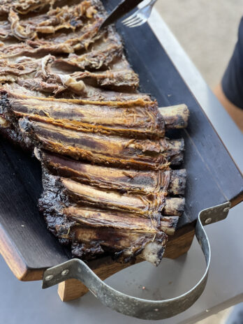 Tabla para asado de barril grande